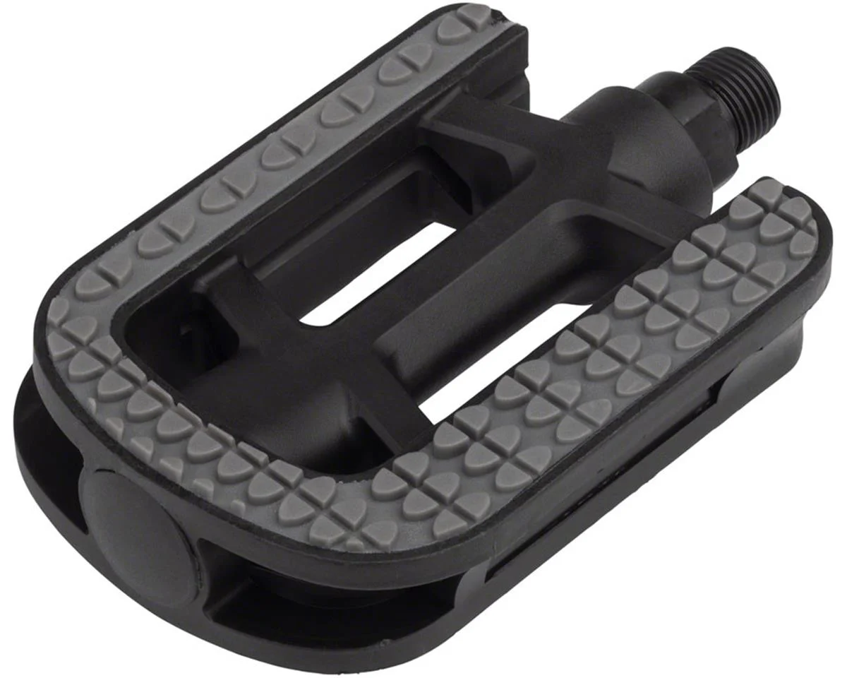 MSW Dimension City Platform Pedals (Grey/Black) (Plastic) (9/16")